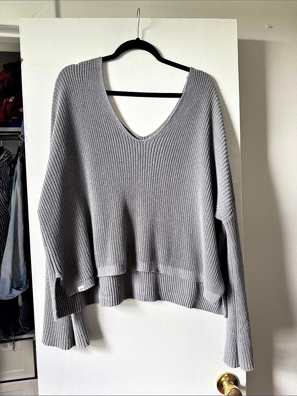 Rip Curl Gray V-Neck Sweater